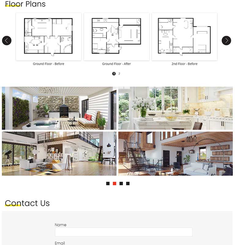 Example Section Of Remodeled Home Detail Page 1