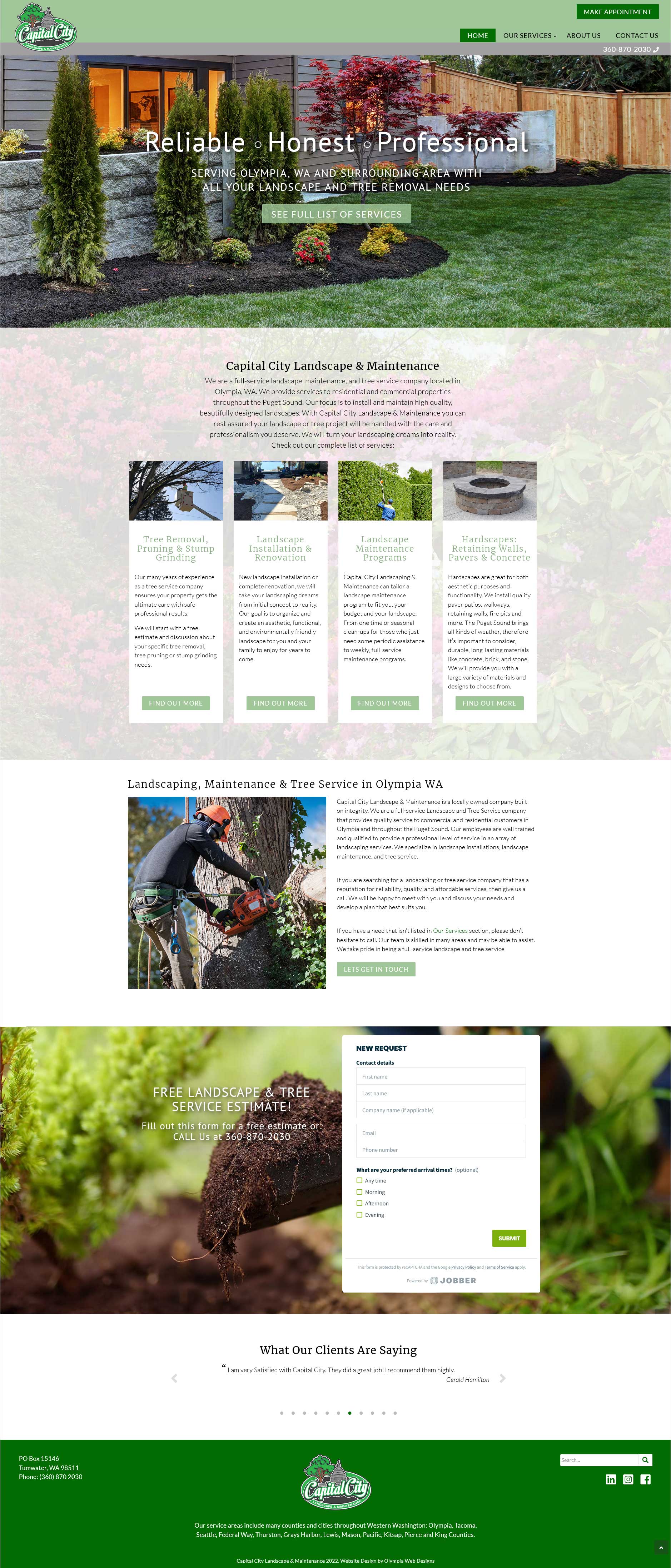 Landscape Website Design